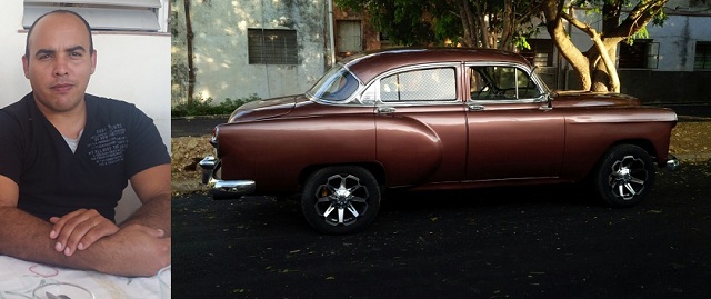 Ernesto and his classic car